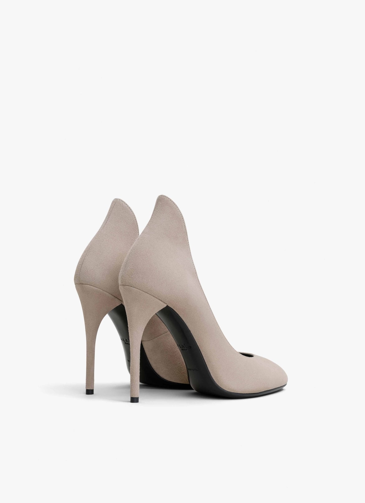 DÉCOLETTÉ PUMPS IN SUEDE GOATSKIN ALAÏA GREGE DÉCOLETTÉ PUMPS IN SUEDE GOATSKIN